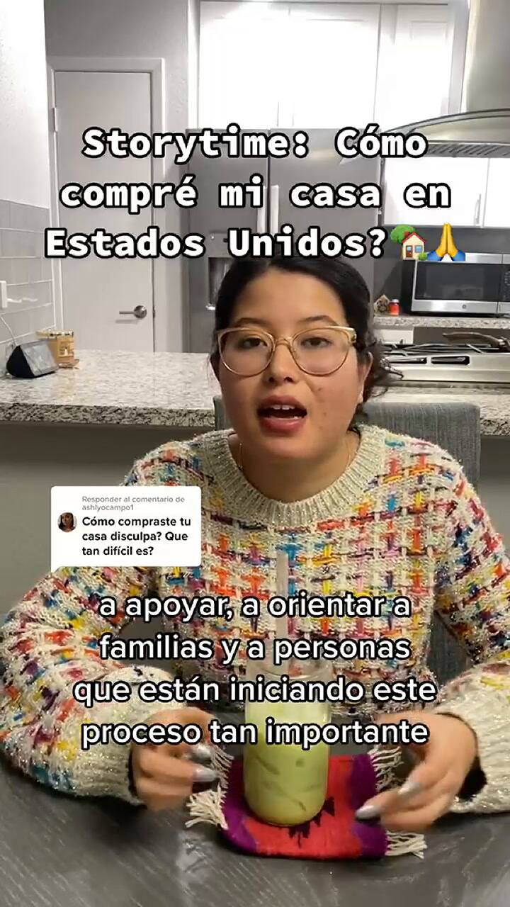Una tiktoker dijo cómo logró comprarse una casa en EE.UU.