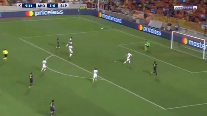 El golazo de Aloneftis para Apoel