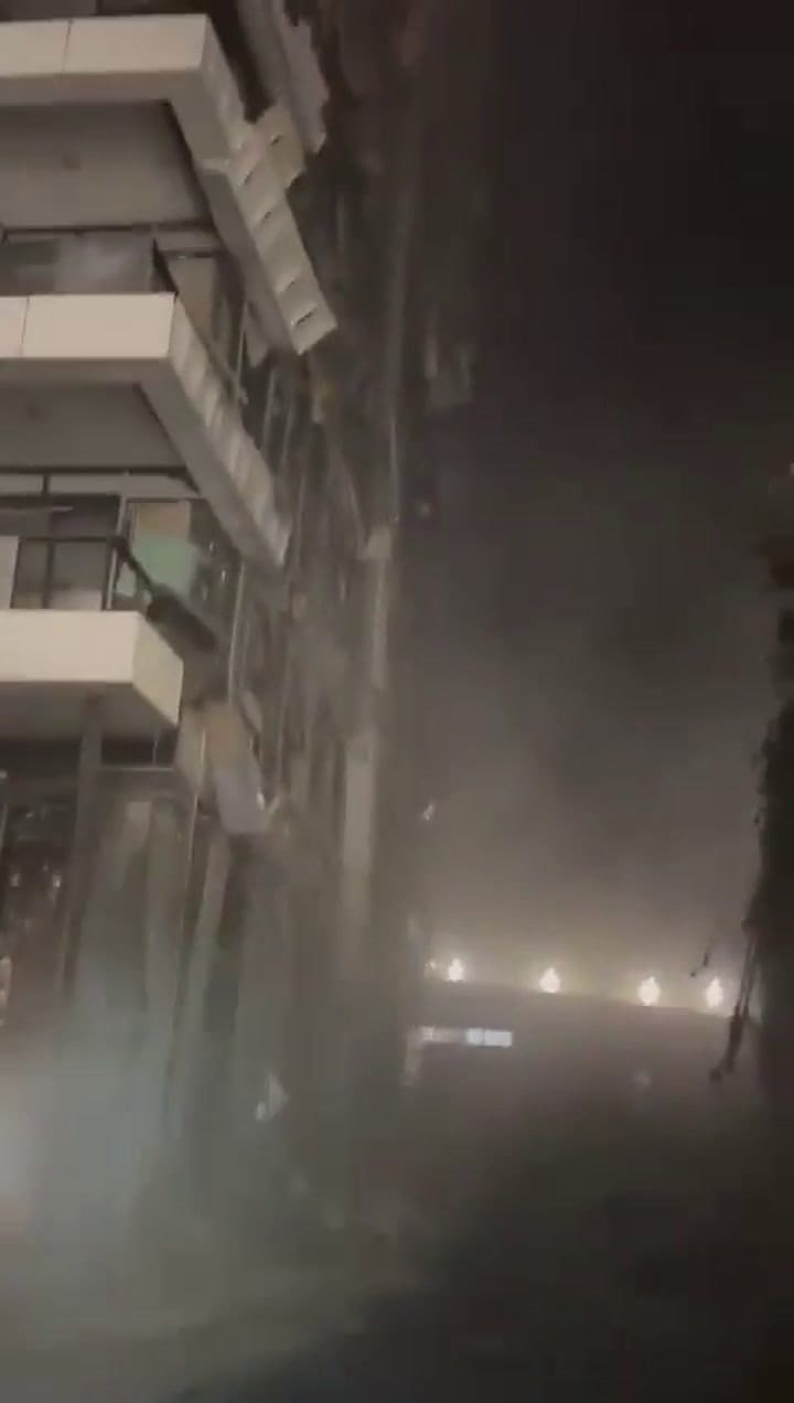 Destrozos en el centro de Israel