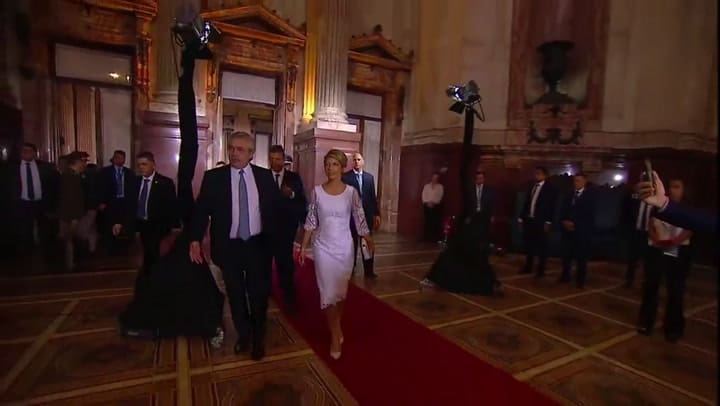 Cristina Kirchner recibió a Alberto Fernández en el Congreso