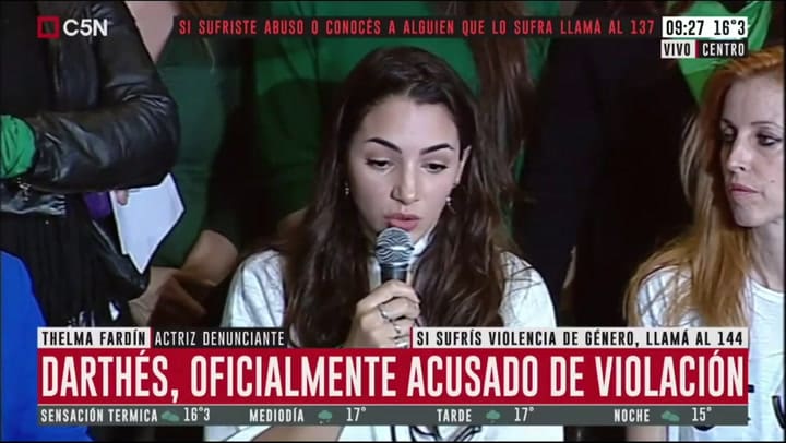 Thelma Fardin: 'El Estado es responsable' - Fuente: C5N
