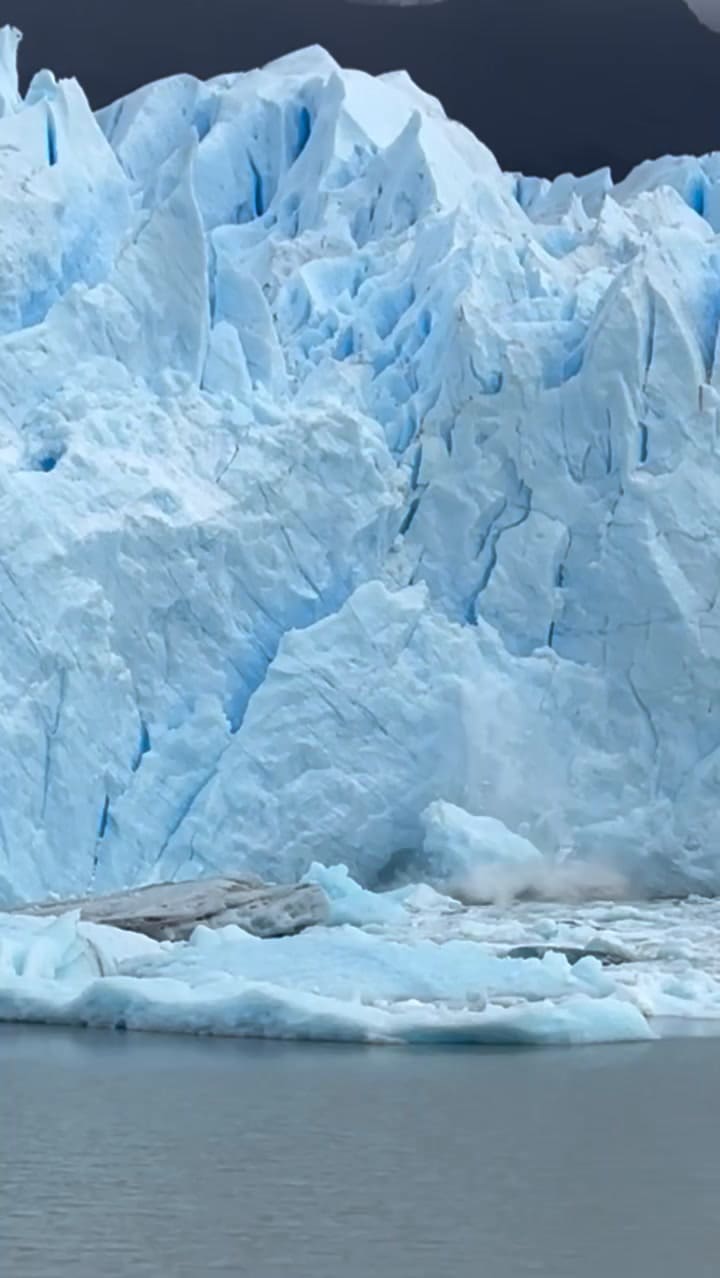 Graciela Alfano disfrutó del Glaciar Perito Moreno