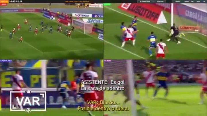 El audio del VAR en el gol anulado a River durante el Superclásico