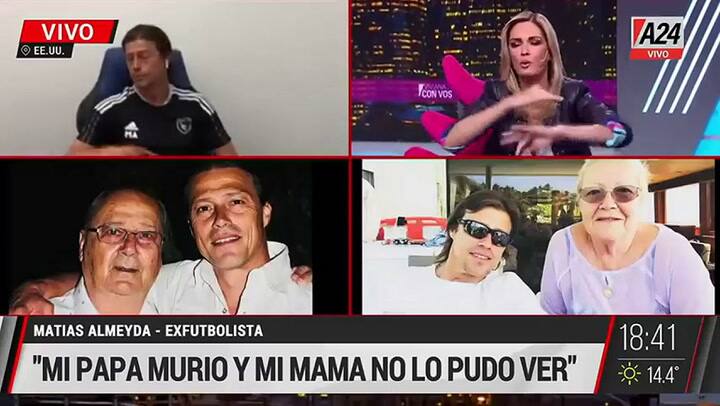 Viviana Canosa y Matias Almeyda