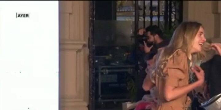 Así chocó el dron contra la modelo