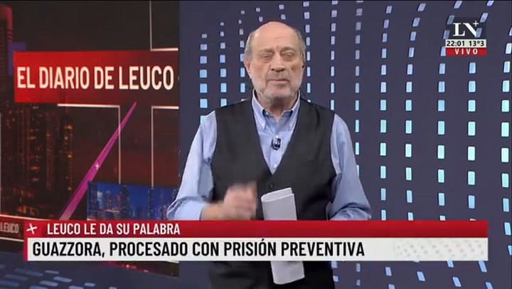 Guazzora, Procesado Con Prisión Preventiva; Leuco Le Da Su Palabra