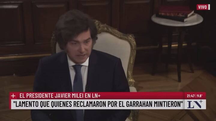 La defensa de Milei a la diputada Santillán
