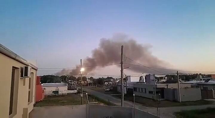 Incendio en la zona sur de La Plata