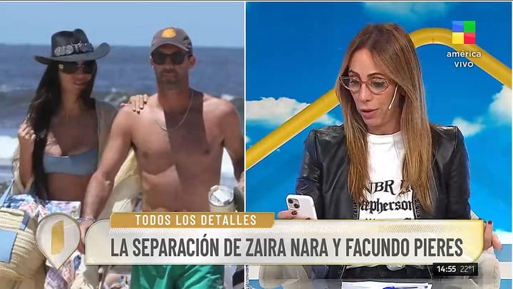 Revelan detalles de la separacion de Zaira Nara y Facundo Pieres