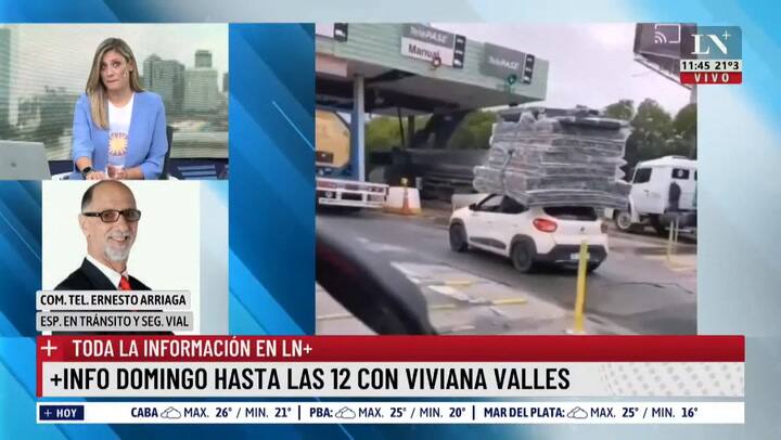 Lo multaron por llevar 7 colchones arriba del auto