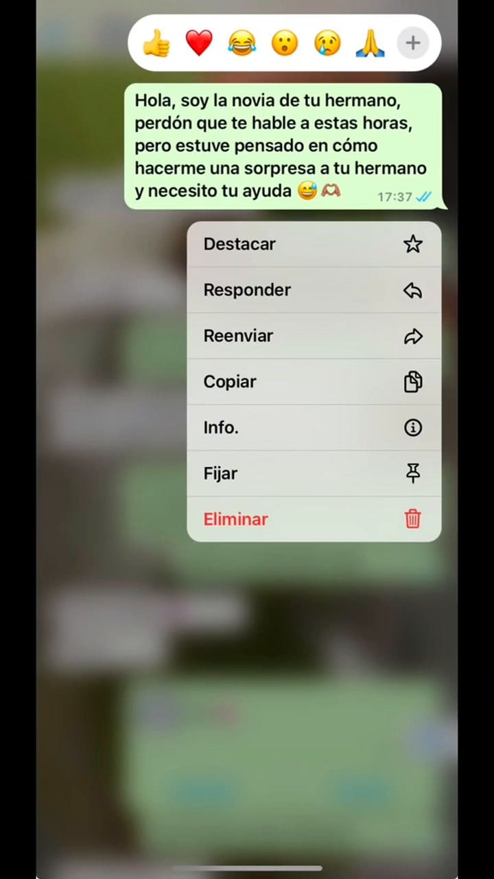 Le escribió a la hermana de su novio para sorprenderlo y cuando descubrió quién era la joven todo cambió de la peor manera