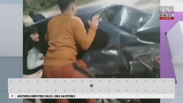 Se incrustó con el auto en una casa y provocó un derrumbe sobre una madre y su bebé