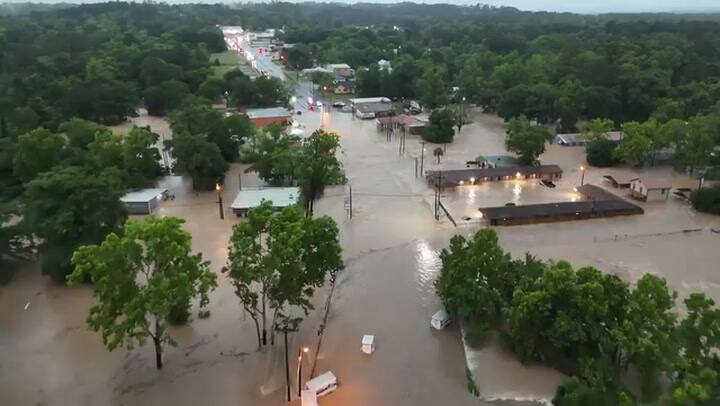 Inundaciones en Livingstone, Texas