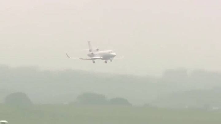 El aterrizaje de William, Andrew, Edward y Sophie de Wessex en Escocia el 8 de septiembre de 2022