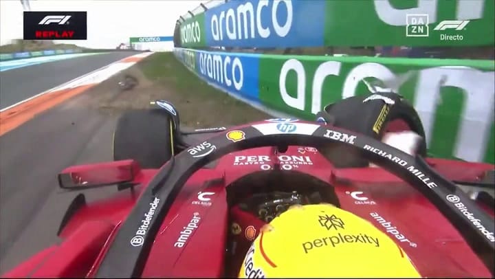 El fuerte choque de Hamilton