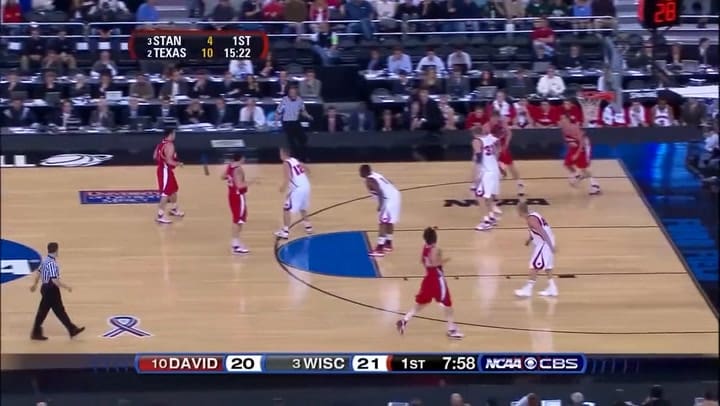 Stephen Curry con Davidson Wildcats en el March Madness 2008
