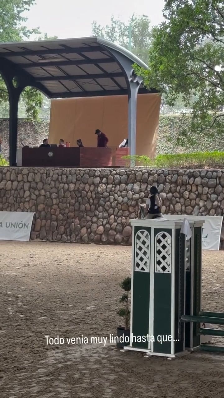 La brutal caída que sufrió Evangelina Anderson