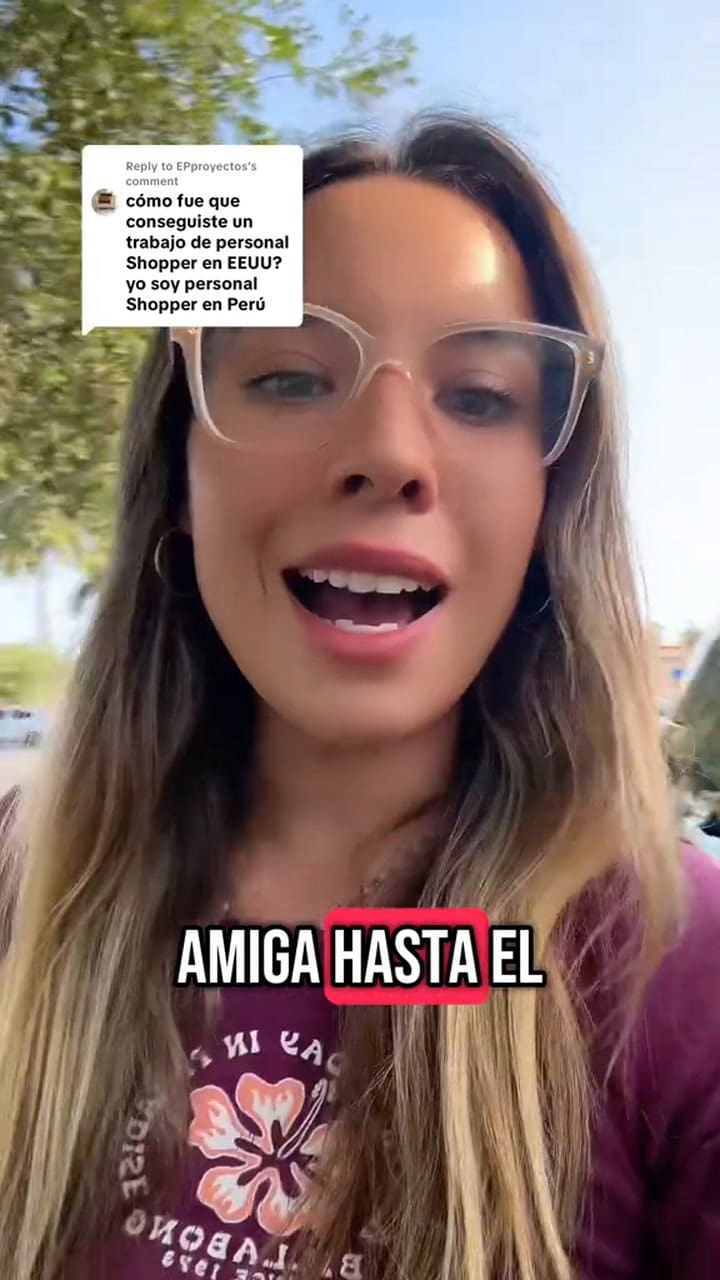 Ali comentó cómo fueron sus primeros inicios como personal shopper en Estados Unidos (TikTok:@Shoppingconali)