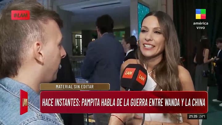 Pampita hablo de los chats filtrados por Wanda Nara