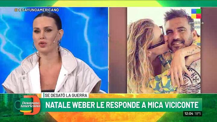Natalie Weber le contesto a Fabian Cubero y reavivo una vieja interna de ambos