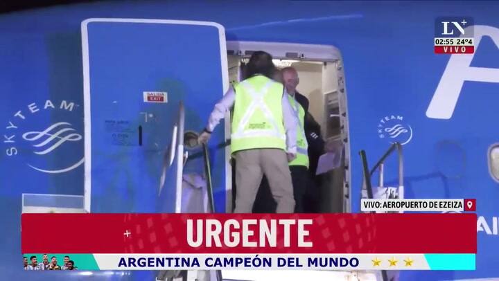 Llegó la selección argentina