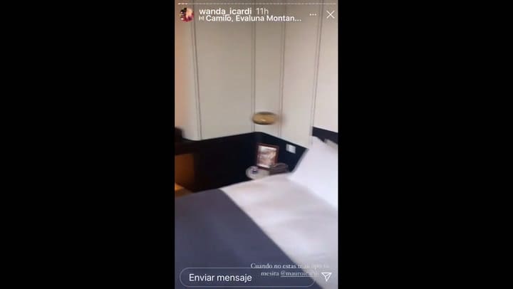 Wanda Nara mostró el dormitorio que comparte con Mauro Icardi