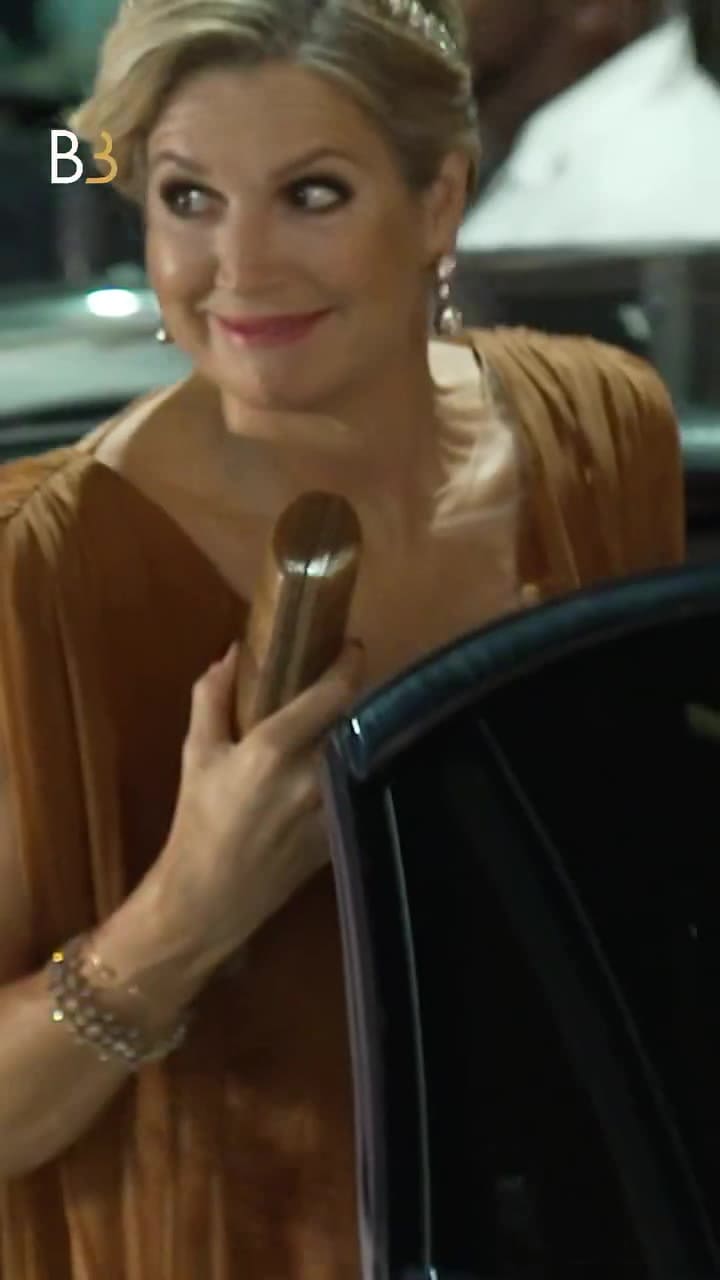 El elegante look de Máxima Zorreguieta durante su visita de estado a Surinam