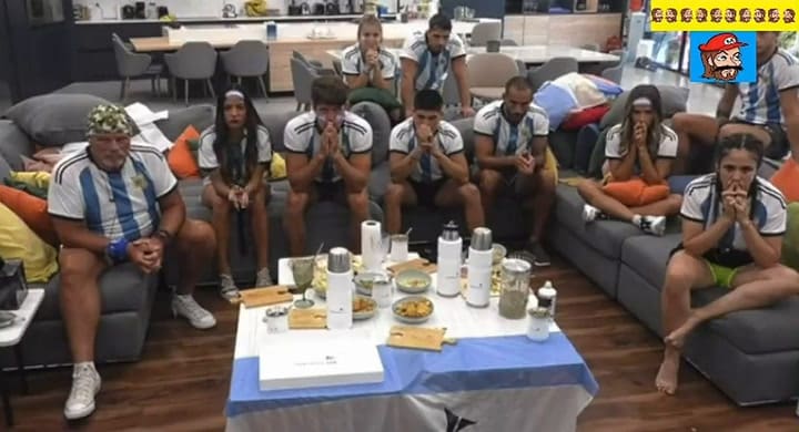 Así viven el primer gol de Argentina los participantes de Gran Hermano