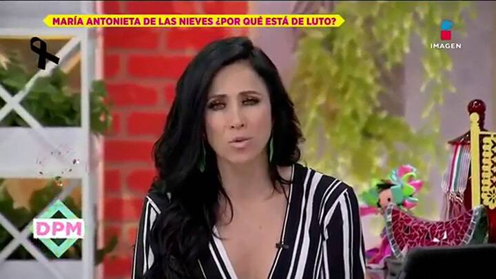 María Antonieta de las Nieves, quebrada por la muerte de su esposo - Fuente: Imagen Entretenimiento
