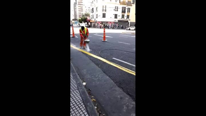 Comenzó la intervención de las veredas y calles de la ciudad