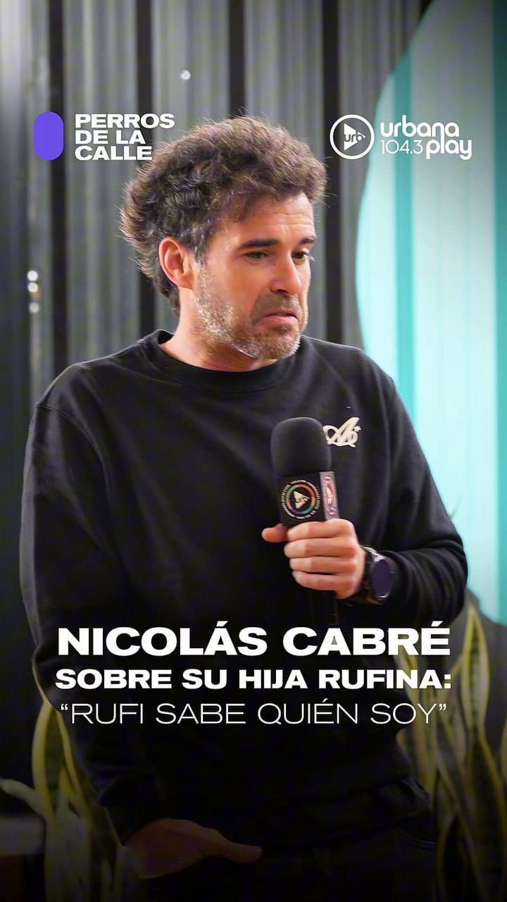 Nicolás Cabré habló sobre su hija Rufina en el programa de Andy Kusnetzoff