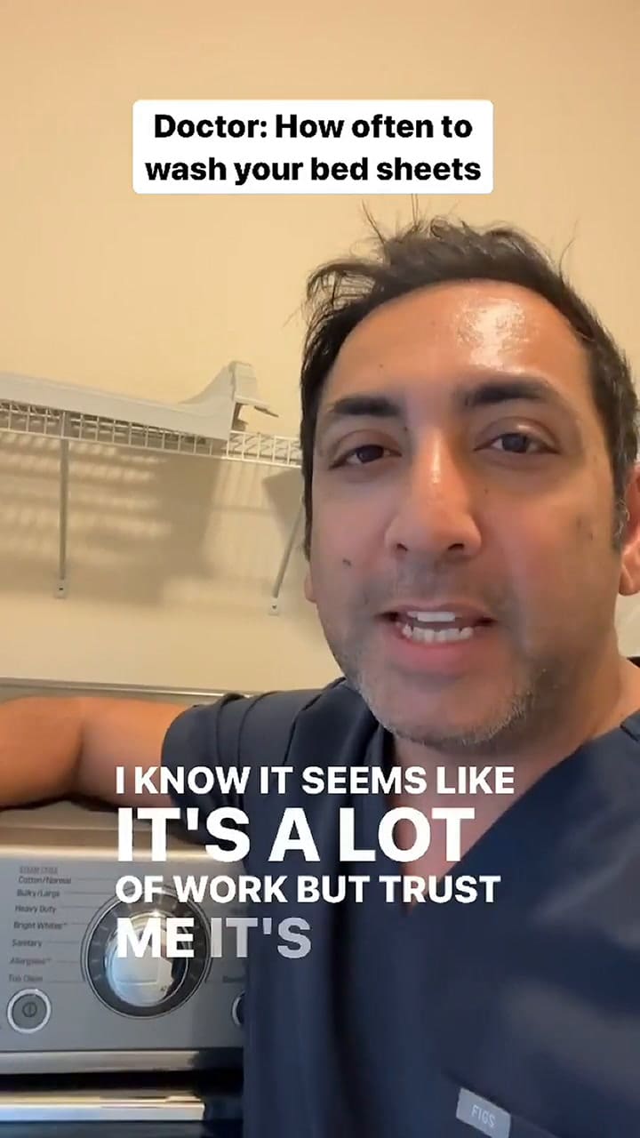 El consejo de un doctor estadounidense para higienizar las sábanas de la cama