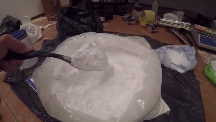 La policía al momento de los allanamientos de la casa de Patricio Ruiz Díaz