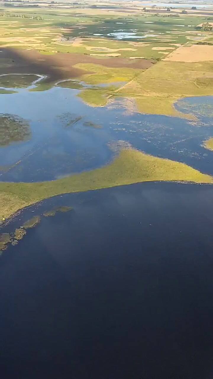 Imágenes aéreas de las inundaciones en Bolívar