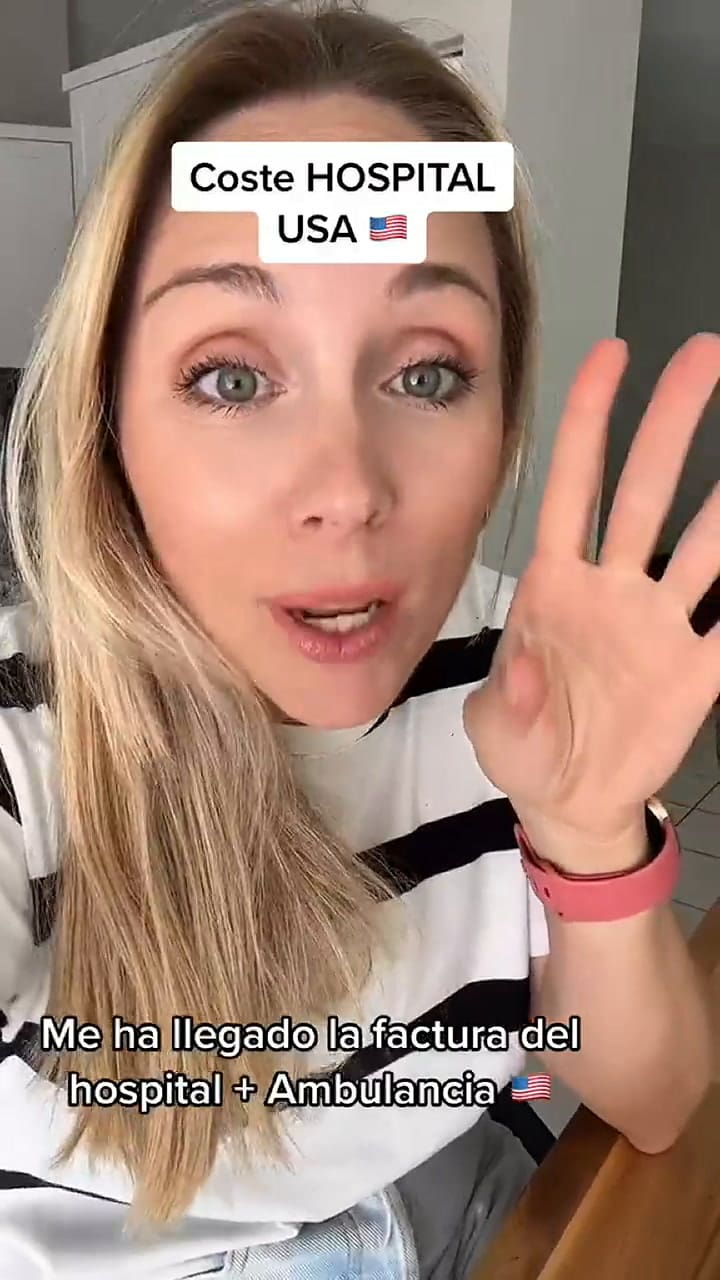 Una influencer revisa la factura del hospital y sorprende a TikTok