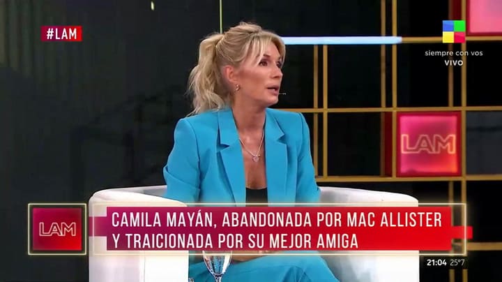 Yanina Latorre reveló detalles de la separación de Alexis Mac Allister y Camila Mayán