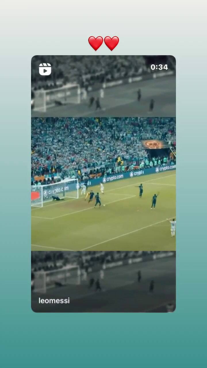 El recuerdo de Antonela Roccuzzo a un mes de la final del mundo (Video: IG @antonelaroccuzzo)