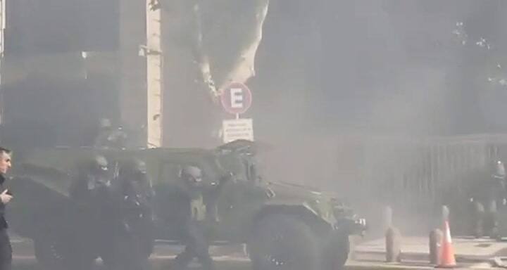 Realizaron un simulacro en la embajada de Israel - Imágenes: Ministerio de Seguridad