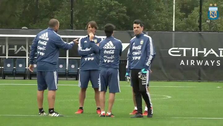 Así fue el primer entrenamiento de la selección en el predio de New York City FC - Fuente: AFA