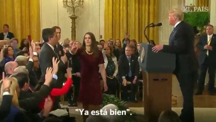 Trump, a un periodista de CNN: 'Sos una persona grosera y terrible' - Fuente: Twitter