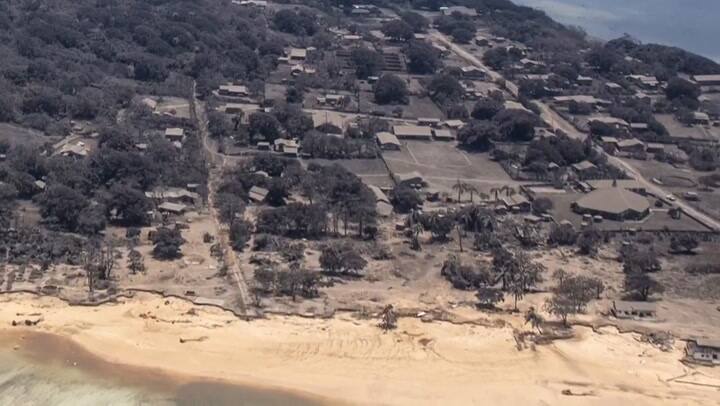 Imágenes de Tonga muestran devastación tras la erupción seguida por un tsunami