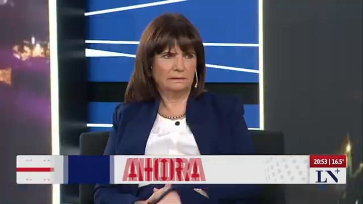 Patricia Bullrich con Luis Majul en LN+