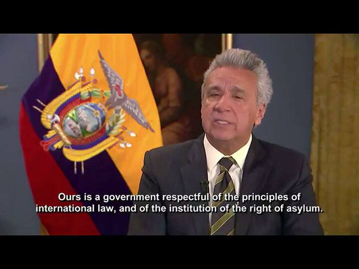 Lenín Moreno: 'Ecuador soberanamente da por finalizado el asilo diplomático concedido al señor Assa