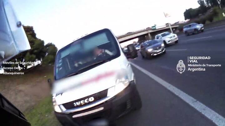 Banquineros en el Acceso Oeste