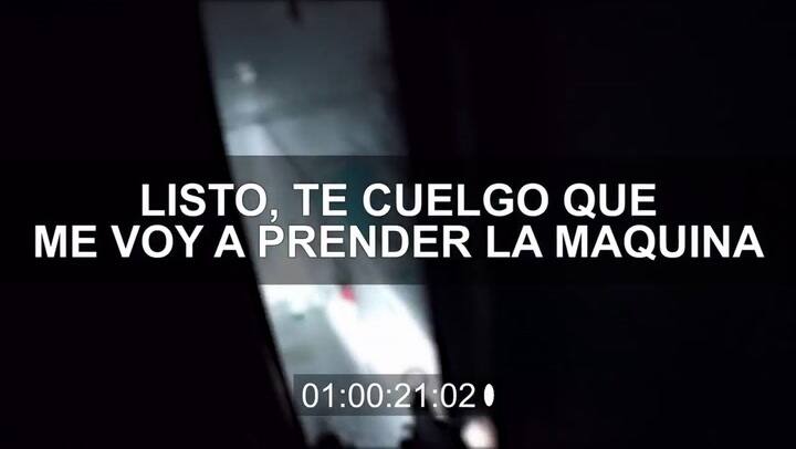 Los ladrones hablan entre ellos luego del robo del camión - Fuente: YouTube