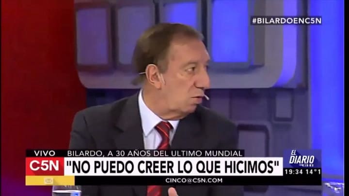 Carlos Bilardo, sobre su estrategia para festejar los goles