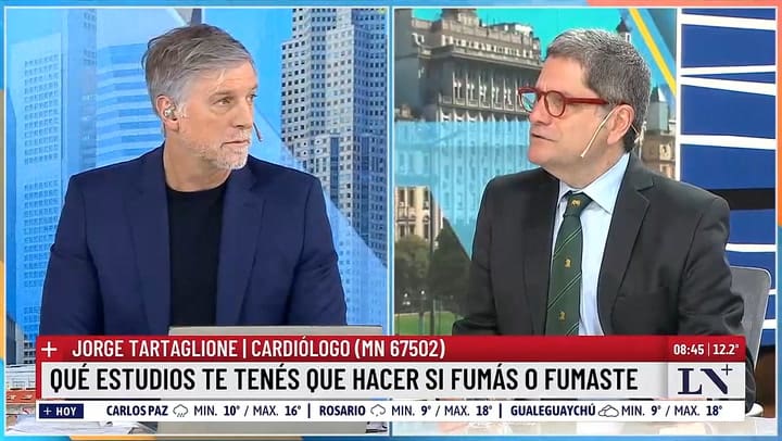 Que estudios te tenes que hacer si fumas o fumaste, segun el cardiologo Jorge Tartaglione
