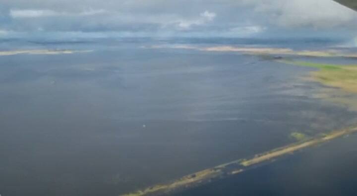 Miles de hectáreas bajo el agua en la zona de Pila