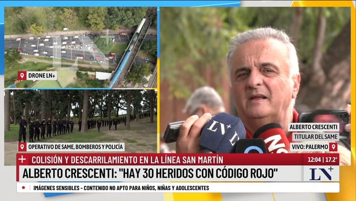 Hablo Alberto Crescenti tras el choque de trenes