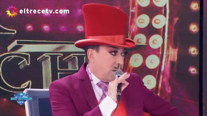 Aníbal Pachano también se emocionó con el homenaje - Fuente: eltrece